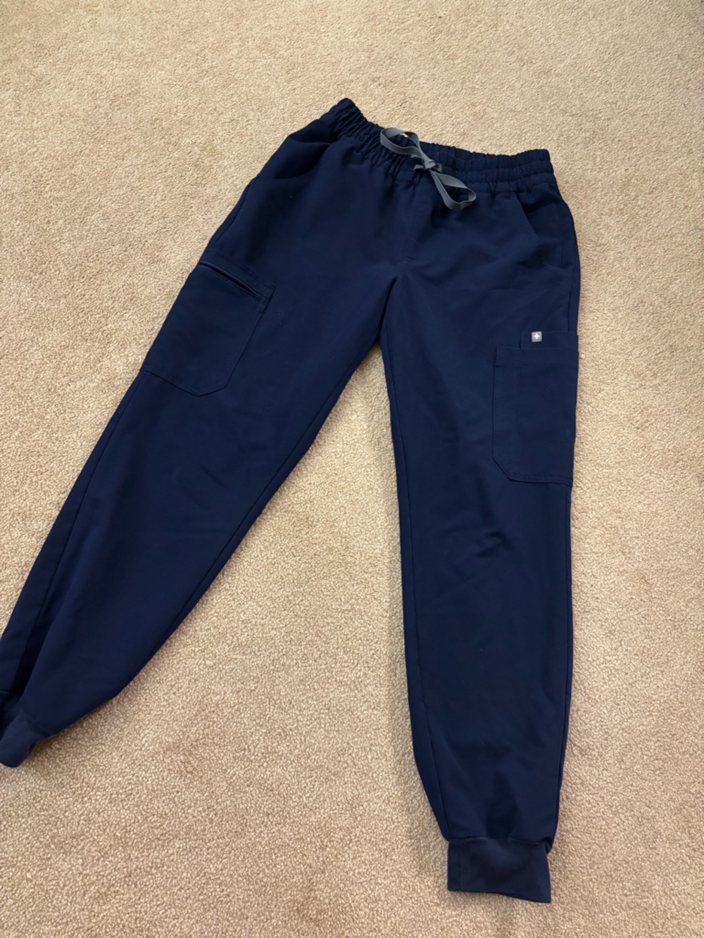 Figs Small Navy High Waisted Scrub Joggers